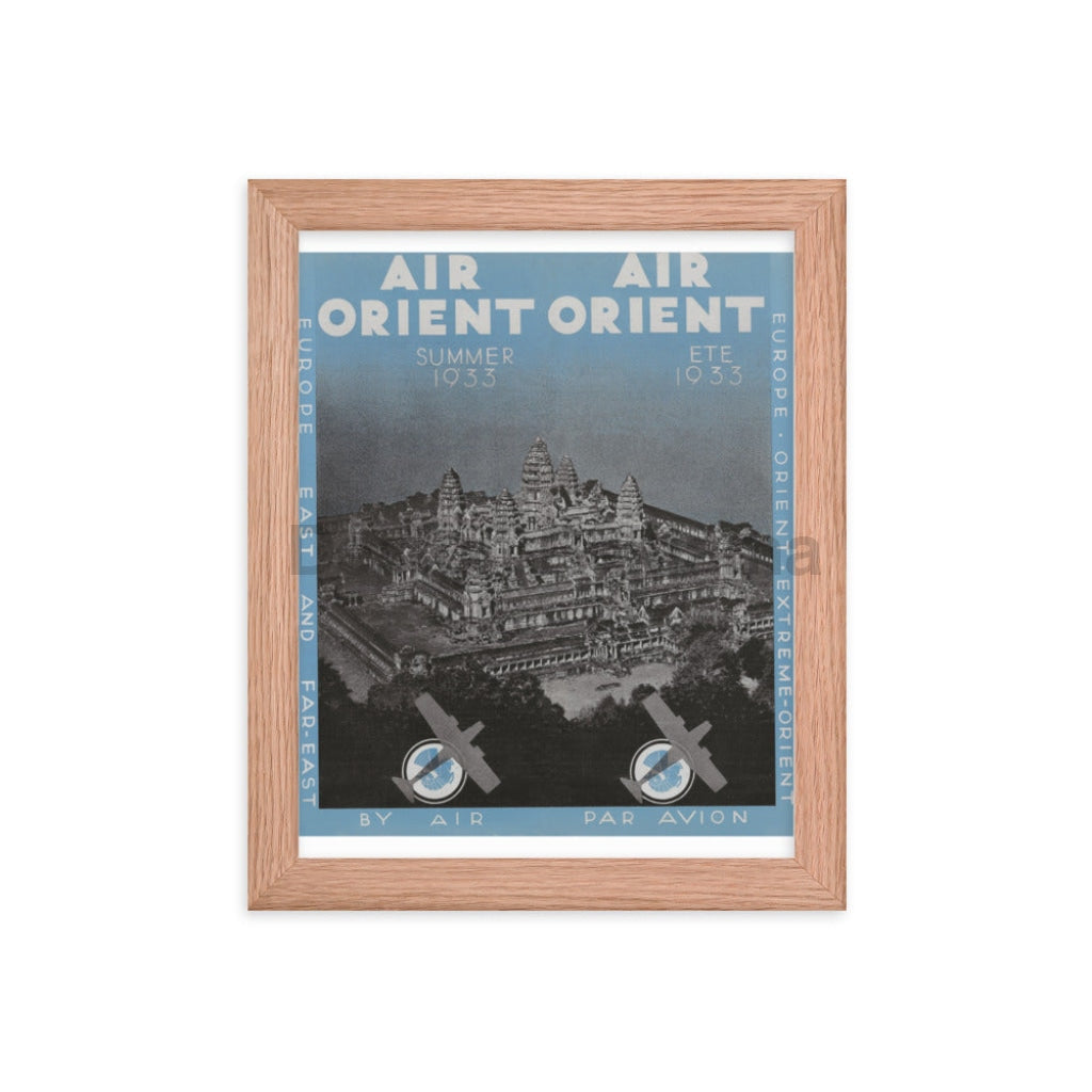 Air Orient Brochure, Summer 1933, Framed Vintage Travel Poster Vintage Travel Poster Design Reklama