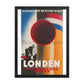 Inexpensive Return Trips To London Via Vlissingen & Harwich, 1938. Framed Vintage Travel Poster Vintage Travel Poster Design Reklama