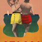 Italian Beaches - Travel in Italy, 1934. Unframed Vintage Travel Poster Vintage Travel Poster Design Reklama