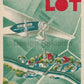 LOT Polish Airlines, 1935. Version 2. Unframed Vintage Travel Poster Vintage Travel Poster Design Reklama