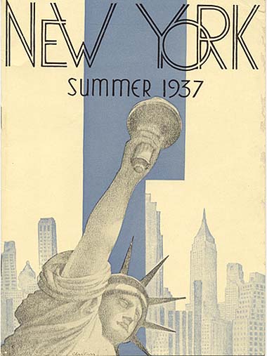 Vintage Travel Poster of New York City, Summer 1937