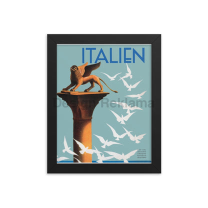 Venice, Italy circa 1935. Framed Vintage Travel Poster Vintage Travel Poster Design Reklama