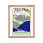 Alaska Princess Line Canadian Pacific, 1936. Framed Vintage Travel Poster Vintage Travel Poster Design Reklama