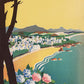 Biarritz, France 1935. Framed Vintage Travel Poster Vintage Travel Poster Design Reklama