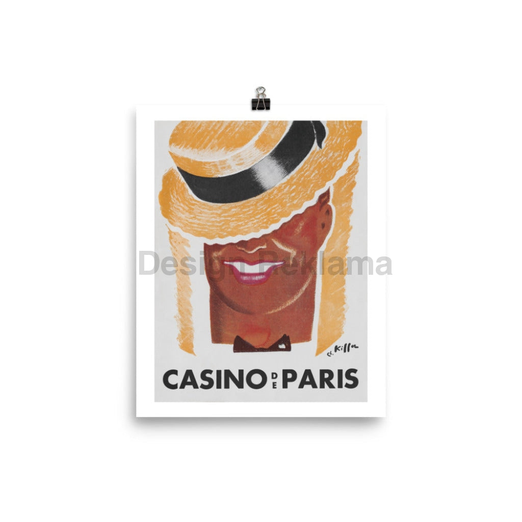 Casino Of Paris, France 1936. Unframed Vintage Travel Poster Vintage Travel Poster Design Reklama