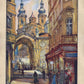 Czechoslovakia, the Heart of Europe, Visit Karlsbad (Karlovy Vary), 1934. Framed Vintage Travel Poster Vintage Travel Poster Design Reklama