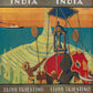 India Lloyd Triestino Marittima Italiana, 1931. Unframed Vintage Travel Poster Vintage Travel Poster Design Reklama