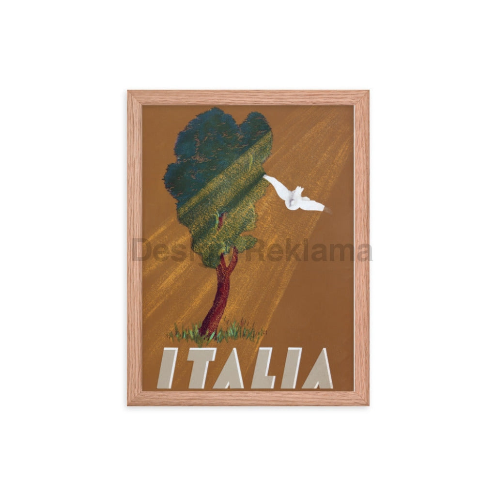 Italian Countryside - Travel in Italy, 1935. Framed Vintage Travel Poster Vintage Travel Poster Design Reklama