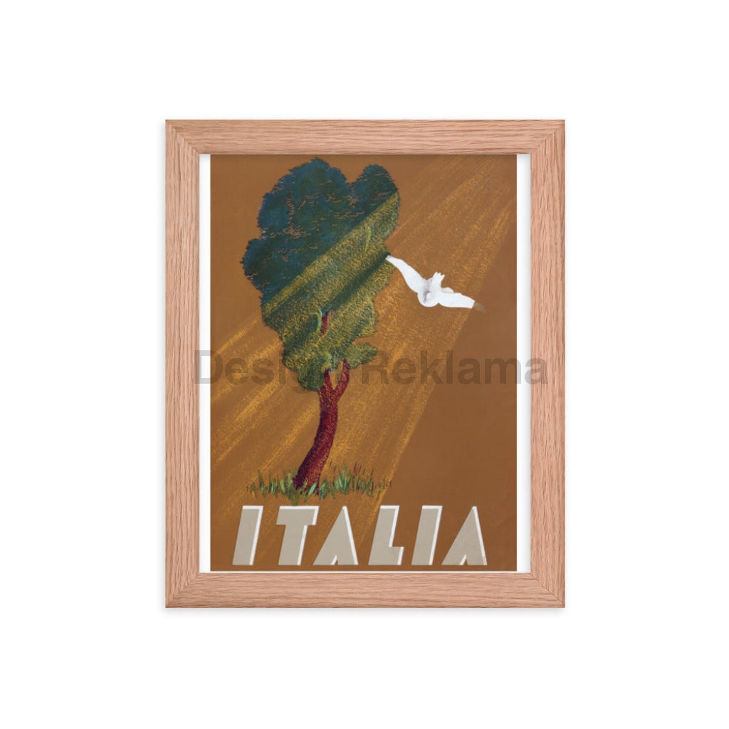 Italian Countryside - Travel in Italy, 1935. Framed Vintage Travel Poster Vintage Travel Poster Design Reklama