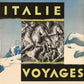 Italian Mountains - Travel in Italy, 1935. Framed Vintage Travel Poster Vintage Travel Poster Design Reklama