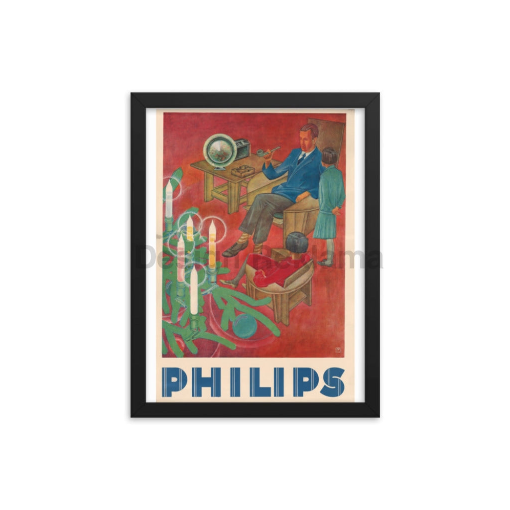 Philips Radio, 1933. Framed Vintage Advertising Poster Vintage Travel Poster Design Reklama