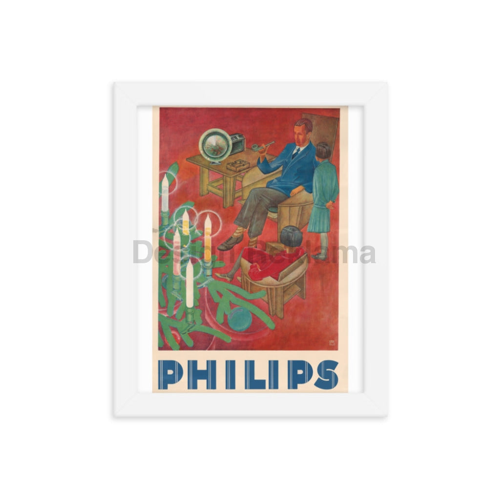 Philips Radio, 1933. Framed Vintage Advertising Poster Vintage Travel Poster Design Reklama