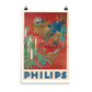 Philips Radio, 1933. Unframed Vintage Advertising Poster Vintage Travel Poster Design Reklama