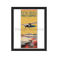 Royal Dutch Indian Airways circa 1935. Framed Vintage Travel Poster. Signed Ludburg Vintage Travel Poster Design Reklama