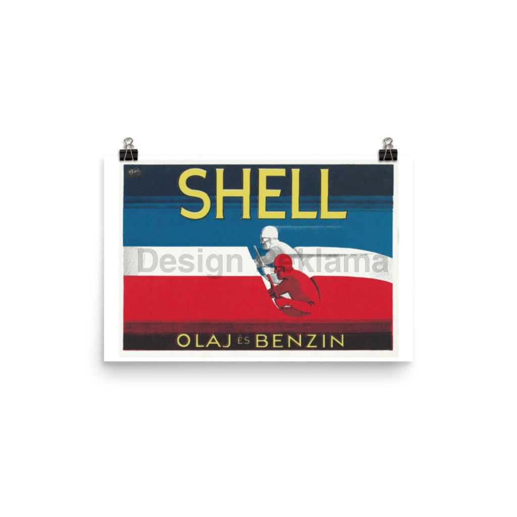 Shell Oil, circa 1933. Unframed Vintage Travel Poster Vintage Travel Poster Design Reklama