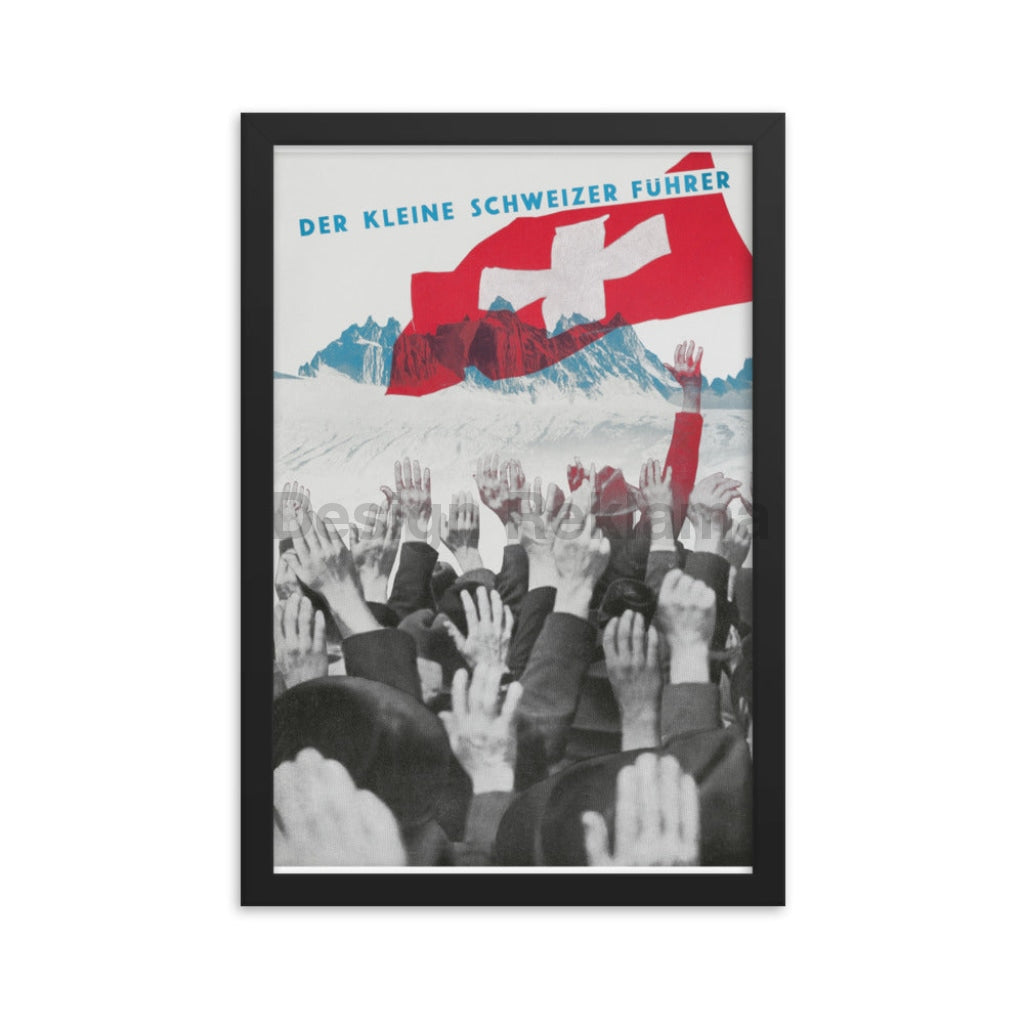 Short Guide For Switzerland, 1939. Designed by Herbert Matter. Framed Vintage Travel Poster Vintage Travel Poster Design Reklama