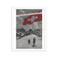 Swiss Winter Resorts, 1939. Designed by Herbert Matter. Framed Vintage Travel Poster Vintage Travel Poster Design Reklama