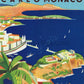 Visit Monte Carlo, Principality of Monaco circa 1936. Framed Vintage Travel Poster Vintage Travel Poster Design Reklama