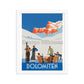 Winter Sport in the Dolomites Poster, circa 1938. Cover graphic by Mario Puppo. Framed Vintage Travel Poster Vintage Travel Poster Design Reklama