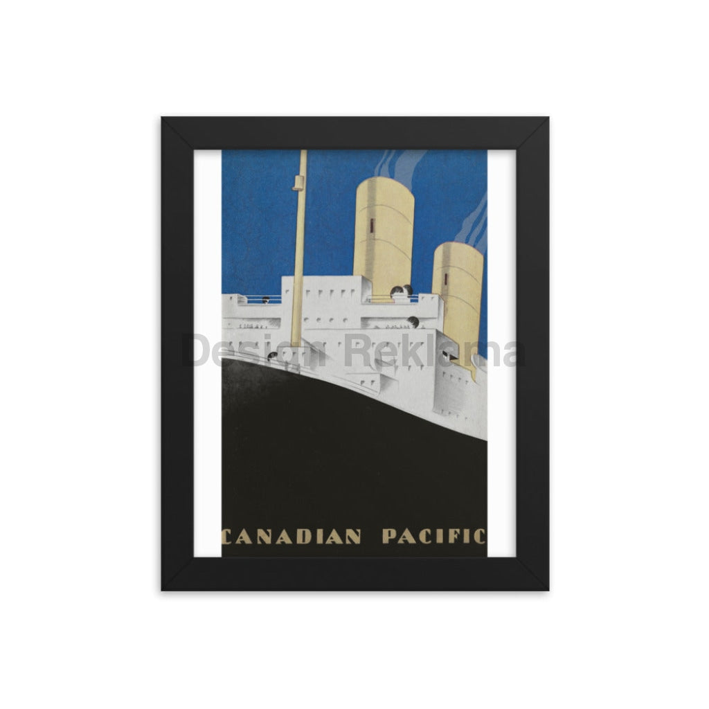 Canadian Pacific Steamship Company, 1932. Framed Vintage Travel Poster Vintage Travel Poster Design Reklama