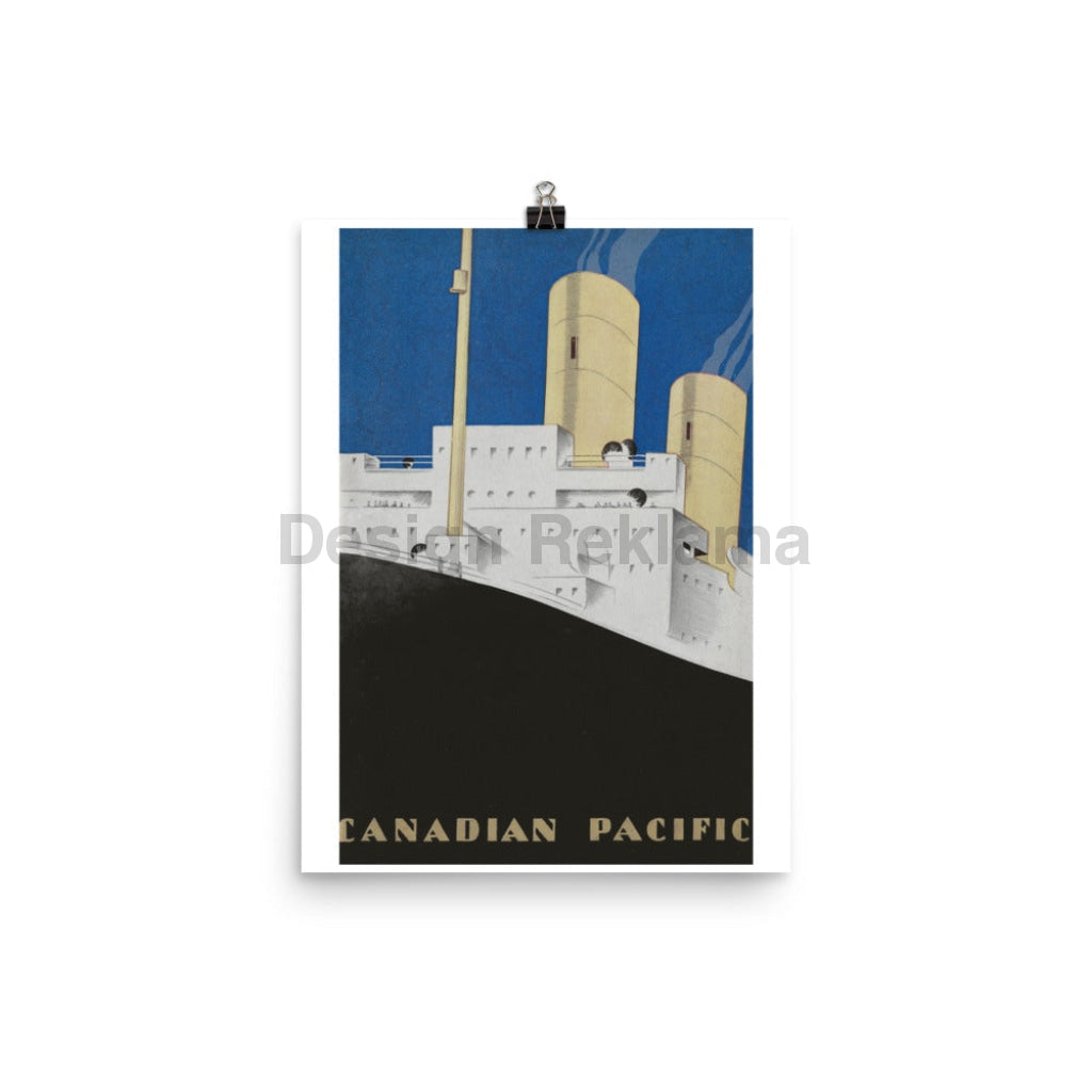 Canadian Pacific Steamship Company, 1932. Unframed Vintage Travel Poster Vintage Travel Poster Design Reklama