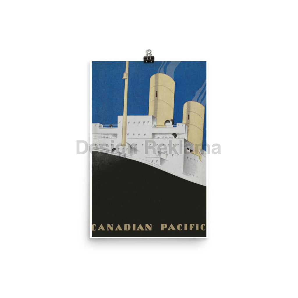 Canadian Pacific Steamship Company, 1932. Unframed Vintage Travel Poster Vintage Travel Poster Design Reklama