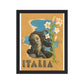 Italian Art - Travel in Italy, 1937. Framed Vintage Travel Poster Vintage Travel Poster Design Reklama
