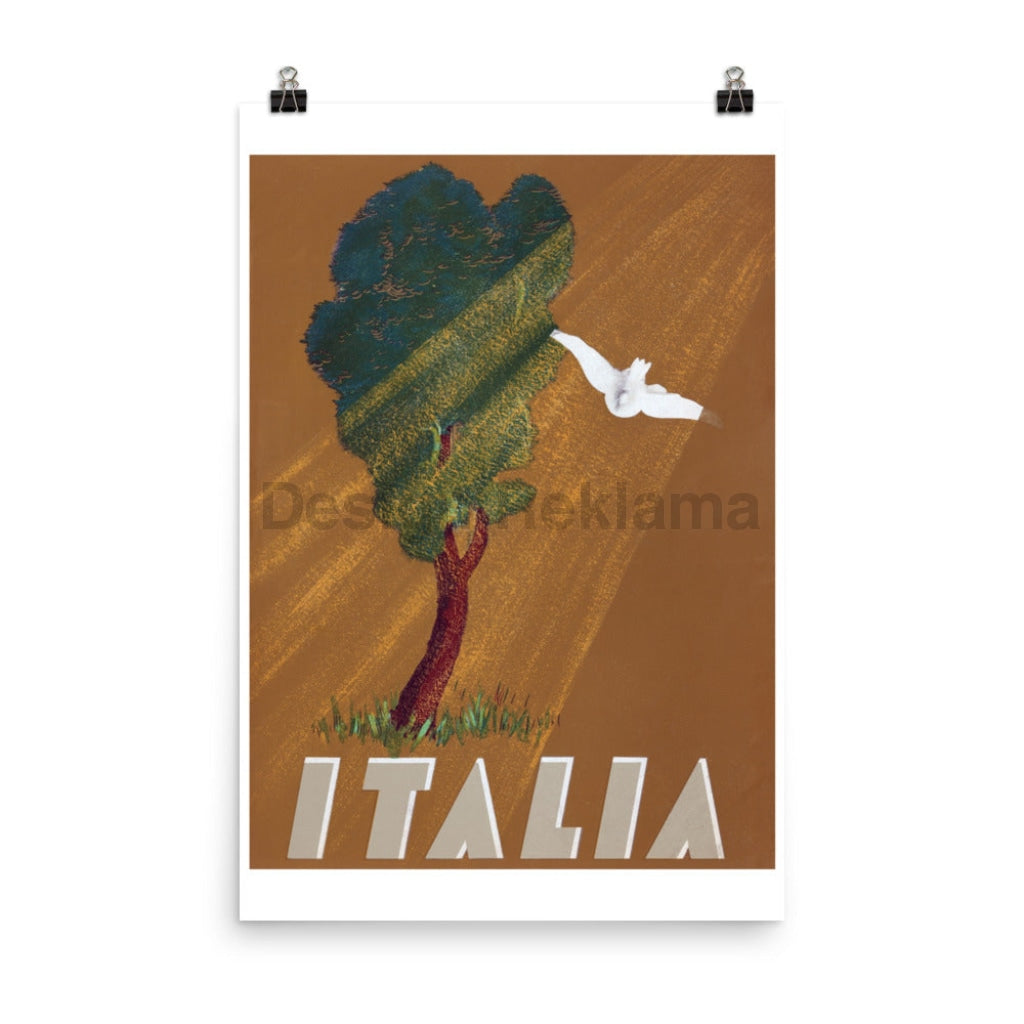 Italian Countryside - Travel in Italy, 1935. Unframed Vintage Travel Poster Vintage Travel Poster Design Reklama