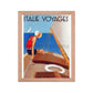 Italian Sailing - Travel in Italy, 1934. Framed Vintage Travel Poster Vintage Travel Poster Design Reklama