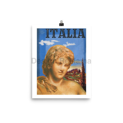 Italian Sculpture - Travel in Italy, 1937. Unframed Vintage Travel Poster Vintage Travel Poster Design Reklama