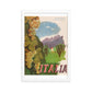 Italian Wine - Travel in Italy, 1937. Framed Vintage Travel Poster Vintage Travel Poster Design Reklama
