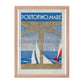 Portofino Mare, Italy Poster, circa 1933. Framed Vintage Travel Poster Vintage Travel Poster Design Reklama