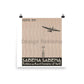 Sabena Airlines Belgium Timetable 1935-36, Unframed Vintage Travel Poster Vintage Travel Poster Design Reklama