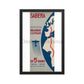 Sabena Belgium Airlines Service to Congo, 1935. Framed Vintage Travel Poster Vintage Travel Poster Design Reklama