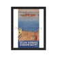 Steamship Adriatica Societe an di Navigazione Venezia Grand Express Europe Egypt V2 1937. Framed Vintage Travel Poster. Vintage Travel Poster Design Reklama