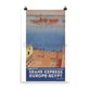 Steamship Adriatica Societe an di Navigazione Venezia Grand Express Europe Egypt V2 1937. Unframed Vintage Travel Poster. Vintage Travel Poster Design Reklama