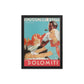 Summer Stays in the Dolomites, Italy circa 1933. Framed Vintage Travel Poster Vintage Travel Poster Design Reklama