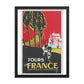 Tours Of France 1932 by American Express. Framed Vintage Travel Poster Vintage Travel Poster Design Reklama