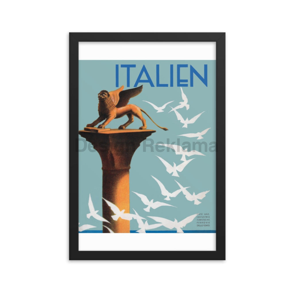 Venice, Italy circa 1935. Framed Vintage Travel Poster Vintage Travel Poster Design Reklama